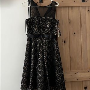 Black sleeveless mini dress sleeveless